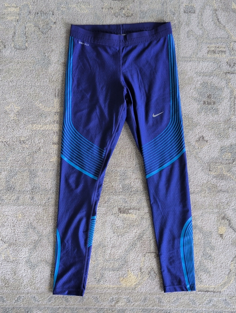 Nike Power Speed Flash Running Tights - Blue